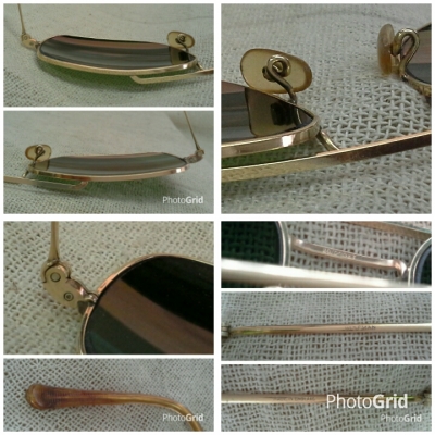 แว่นตาอิงลิชโกลด์ฟิลด์ &#039;บิดาของอัลก้า&#039; Antique WISEMAN handmade in England