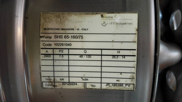 ** SOLD ** ปั้มน้ำหัวสแตนเลสอิตาลี่ LOWARA Made in ITALY 10 HP 380V สภาพสวยพร้อมใช้