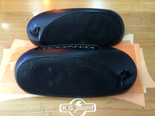 ขายลำโพงวางหลัง KENWOOD แบบ 3 ทางมีไฟด้านหลัง