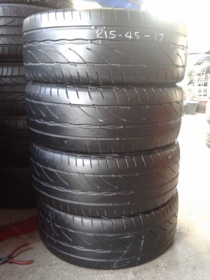 215/45R17 BRIDGESTONE ปี14  ชุด 4 เส้น tel. 081-427-3941