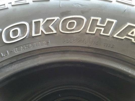 Yokohama AT-S ขนาด 265-70-16 สิ้นปี12 สวยๆ 1ชุด Yokohama AT-S ขนาด 265-70-16 สิ้นปี12 สวยๆ 1ชุด
