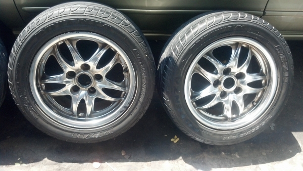 แม็กก้านยก สีคอมเมี่ยม งานยาชิโยดะ ขอบ 15 ห้ารูร้อยสิบสี่ พร้อมยางถูกๆ