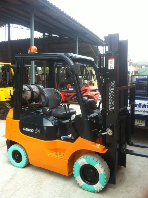 ขาย ฟอล์คลิฟท์ 1.5 ตัน TOYOTA 7FG15 LPG ระบบเดียว นำเข้าจากญี่ปุุ่น