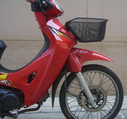 ขาย Honda Wave 125cc สตาร์ทมือ สีแดง จดทะเบียนปี45  พรบ.หมด ก.พ.56
