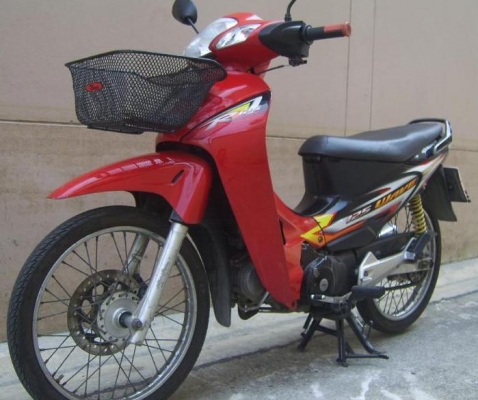 ขาย Honda Wave 125cc สตาร์ทมือ สีแดง จดทะเบียนปี45  พรบ.หมด ก.พ.56