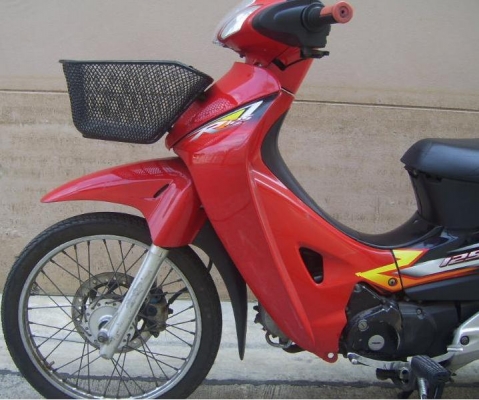 ขาย Honda Wave 125cc สตาร์ทมือ สีแดง จดทะเบียนปี45  พรบ.หมด ก.พ.56