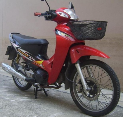 ขาย Honda Wave 125cc สตาร์ทมือ สีแดง จดทะเบียนปี45  พรบ.หมด ก.พ.56