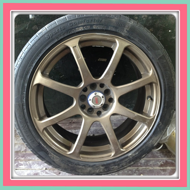 ขายแม็กมือ2 ลาย Model 8 ขอบ17 5รู 100/114 + ยาง ราคา8,900 บาทถูก