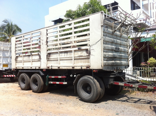 ขายรถพ่วง โปรเฟีย ไม่ดัมพ์ 24 ล้อ ปี52 เครื่อง K13C กระบะเหล็กคอกเกษตร