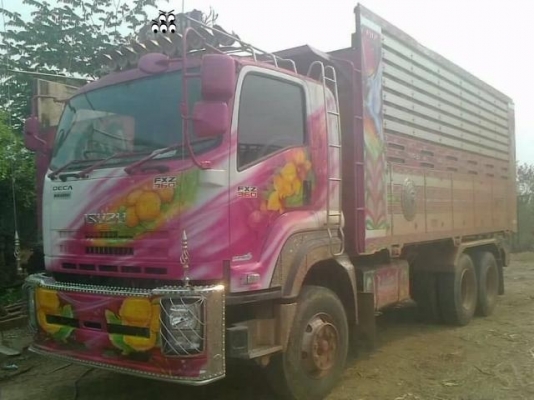ISUZU DECA FXZ 360 HP ปลายปี 55 รถพ่วงแม่+ลูก (สีหวานเย็น) สวยจัดทั้งแม่ทั้งลูก กระบะดั๊มพ์มิเนียมคอกสูงเกษตรของอู่เปี๊ยกบ้านโป่ง ลูก 3 คานความยาว 7 เมตร สวยใหม่ทั้งแม่ทั้งลูก ช่วงล่างเต็มพร้อมบรรทุกพร้อมใช้งานได้เลยครับ