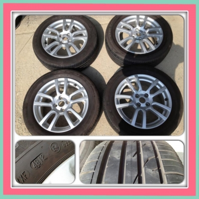 ขายแม็กมือ2 Chevrolet Sonic LTขอบ 16 4/100+ยางปี 12 ราคา11500 ถูก