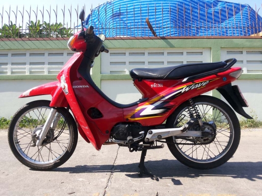 ขออนุญาติขาย HONDA WAVE 100S มือเดียว สีแดง สตาร์ทเท้า