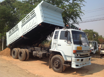ขายรถบรรทุกสิบล้อดั๊มพ์ ISUZU 240 นางฟ้าแท้ เครื่องเดิม เกียร์เดิม ดั๊มพ์สามมิตร ทะเบียนพร้อม