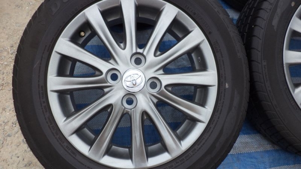 ขายแม็กพร้อมยาง TOYOTA VIOS 15 นิ้ว สีเทา