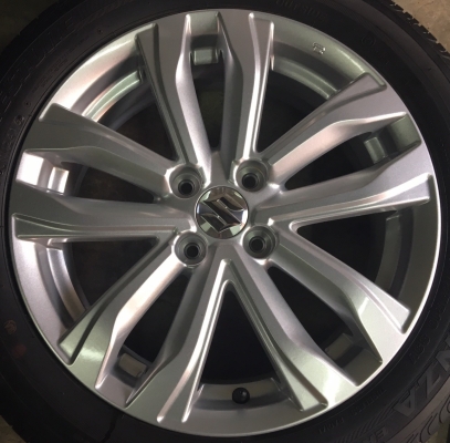 แม็กป้ายแดง Suzuki Swift พร้อมยางป้ายแดง 185-55-16 ปี 16 แม็กป้ายแดง Suzuki Swift พร้อมยางป้ายแดง 185-55-16 ปี 16