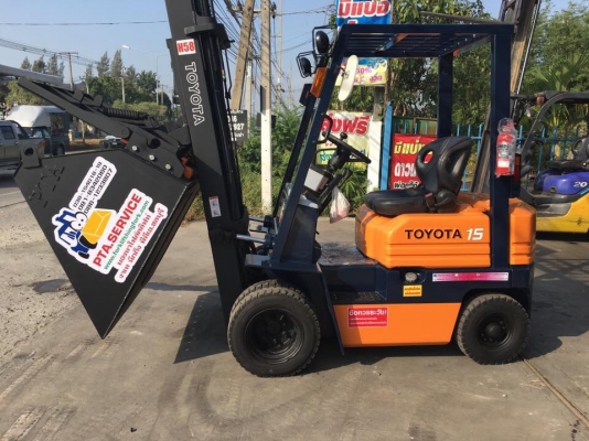 ขายรถโฟล์คลิฟท์สำหรับตักยางพาราตักยางก้อนตักยางถ้วยตักขี้ยางเศษยาง