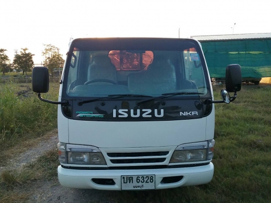 ISUZU NKR 4 ล้อไม่ติดเวลา 120 แรง คัสซีสวย เครื่องดี หัวยกได้ แอร์เย็น กระบะเหล็ก