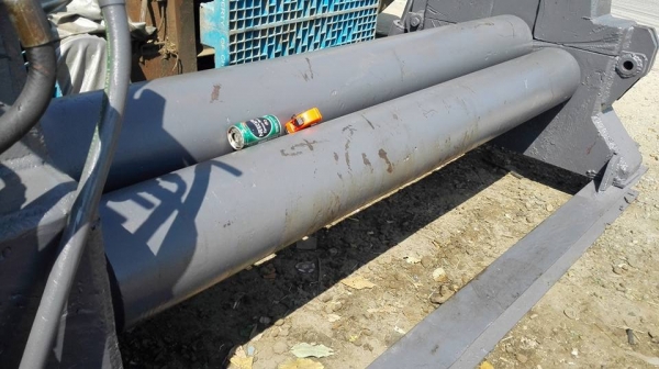 ** จัดส่งลูกค้าระยองครับ ** เครื่องม้วนเหล็กแผ่น ระบบไฮดรอลิค หน้ากว้าง 6 ฟุต 180 cm เพลาตัน ม้วนหนา 25 มิล หัวเครื่องม้วนแป้ปได้