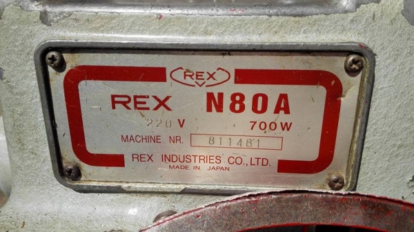 ** SOLD ** เครื่องต้าปแป้ป REX Made in JAPAN รุ่น N 80A ต้าป 1/2"- 3" สวยใสวัยรุ่นชอบพร้อมใช้งาน!!