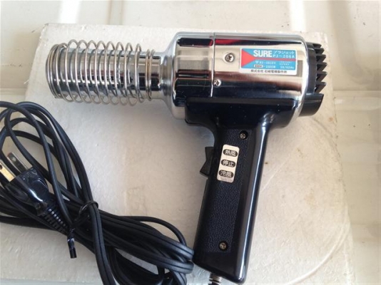 เครื่องเป่าลมร้อน เชื่อมพลาสติก ยี่ห้อ SURE รุ่นPJ-206A Made in Japan