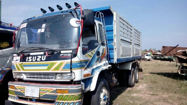 ขายด่วน ISUZU FXZ23 NPF 270 แรง กระบะดั้มสามมิตรลอนเฉียง เครื่องเกียร์แน่นดีเยี่ยม เกียร์คูลเลอร์ แอ