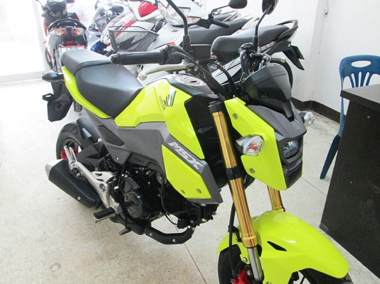 (โอนฟรี) ขาย All New Honda MSX 125 SF ปี 2016 ไมล์แท้ 8273 กม ตัวใหม่ล่าสุด รถหัวฉีดประหยัดน้ำมัน  สภาพสวยเดิมๆ มีกุญแจแท้ 2 ดอก สีเหลือง เทา จด 7 มิถุนายน 2559 ราคา 53900 บาท