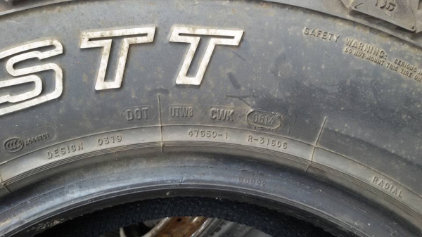 ยางมัดCooper 265/75/16ปี14 มี1คู่ 2400บ.โทร0995357594-0879050181