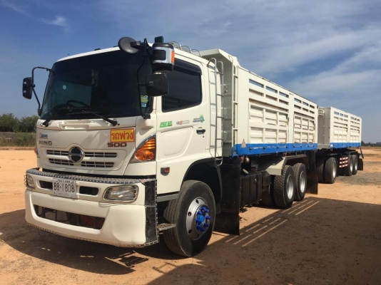 ขายรถพ่วงHINO344ซีรี่500ปี58 ใช้งานน้อย