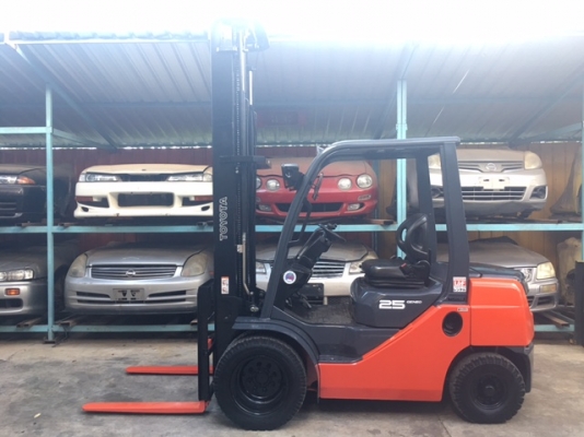 ขายรถโฟลคลิฟท์ TOYOTA 02-8FD25  , เสายกสูง 7 เมตร ,เครื่องยนต์ดีเซลรุ่นใหม่ 1DZIII  รถนำเข้าแท้จากญี่ปุ่น 100\% ( สเปกเสาสูง  7 เมตร หายากมากครับ )