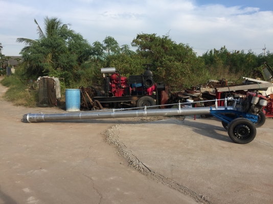 ขายท่อสูบน้ำสแตนเลสขนาด8นิ้วยาว6เมตรพร้อมเครื่องยนต์