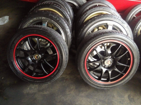 แม็กขอบ 16 เดิมๆ ใส่รถ 4 รู 100 และ 114 พร้อมยาง ปี 15 ราคา 6900 บาท แม็กขอบ 16 เดิมๆ ใส่รถ 4 รู 100 และ 114 พร้อมยาง ปี 15 ราคา 6900 บาท