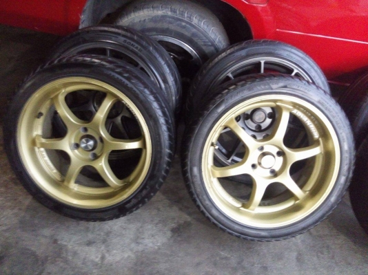 แม็ก 17 กว้าง 7 ออฟ 40 พร้อมยางปลายปี 15 ราคา 7500 บาท