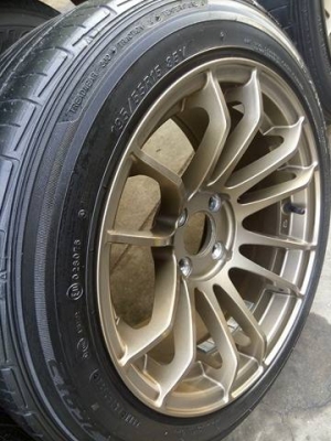 แม็ก 15 กว้าง 8 สภาพดี พร้อมยางฟอเก้นปี 14 ราคา 7900 บาท แม็ก 15 กว้าง 8 สภาพดี พร้อมยางฟอเก้นปี 14 ราคา 7900 บาท