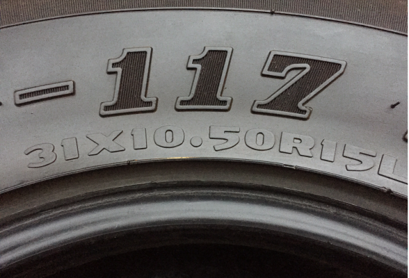 ยาง All Silverstone 31 10.5 R15 ปี12 พร้อมใช้งาน ราคาไม่แพง