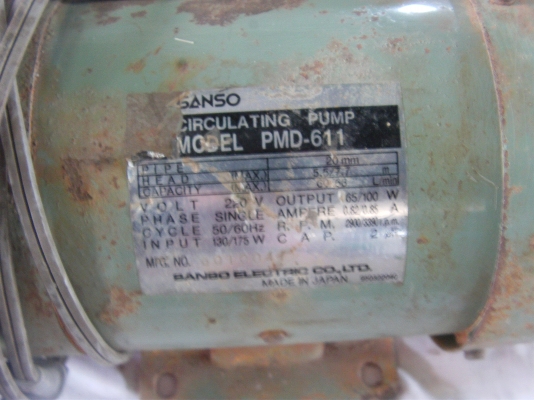 ปั๊มน้ำแรงดันสูงมือสอง มอเตอร์ ครึ่งแรง ใช้งานได้ตามปกติ