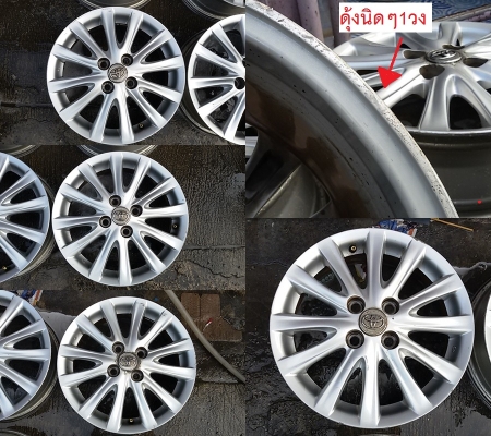 แม็ก Toyota Vios 12ก้าน/5ก้าน ขอบ 15-4-100 กว้าง 5.5 et 45 แม็ก Toyota Vios 12ก้าน/5ก้าน ขอบ 15-4-100 กว้าง 5.5 et 45