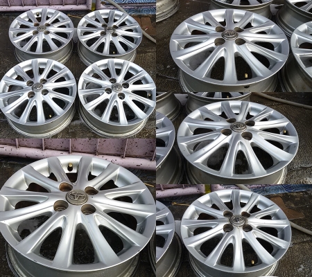 แม็ก Toyota Vios 12ก้าน/5ก้าน ขอบ 15-4-100 กว้าง 5.5 et 45 แม็ก Toyota Vios 12ก้าน/5ก้าน ขอบ 15-4-100 กว้าง 5.5 et 45