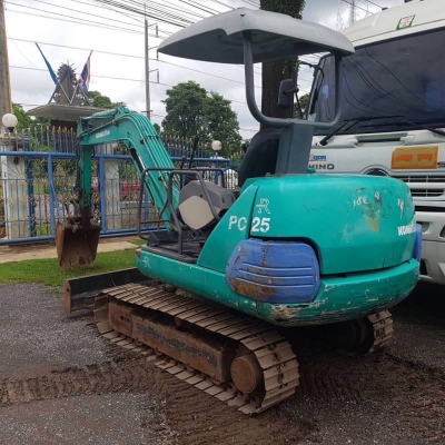 ขายรถแบ็คโฮ KOMATSU PC 25-1 เดิมๆ ตามรุ่น พร้อมใช้งาน เอกสารซื้อขาย
