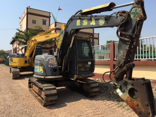รถแบคโฮหัวกระแทกเก่าญี่ปุ่น KOBELCO SK60SR JAPAN