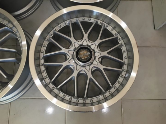ขายล้อ MANARAY SPORT MJ9 ขอบ 17x7.5&quot; ET+46 5/100-114.3 ประมูลญี่ปุ่น