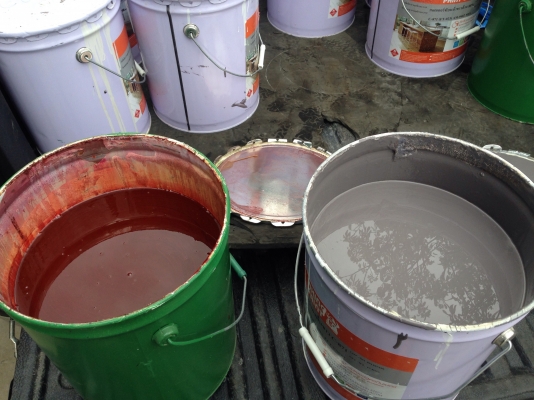 ขายสีรองพื้นเหล็ก มีสีเทา กับ สีโอ็ค มีหลายใบครับ
