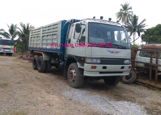 ขายรถสิบล้อดัมพ์ HINO 3M เครื่องเดิม 240 แรง 2 เพลา ปี 39 สโลด์เดิม แอร์พร้อม กระบะดัมพ์เหล็ก ทะเบียนพร้อม