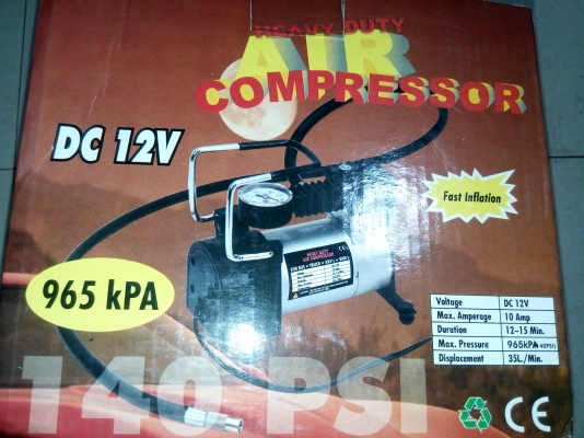 ปั๊มลมพกพา  heavyduty for bus truck 4x4 van  เหมาะสำหรับติดรถไว้ยามฉุกเฉิน