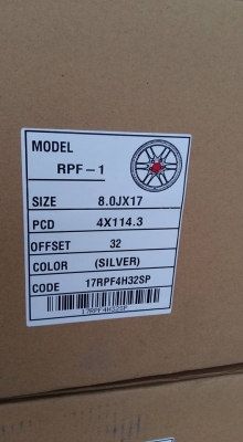 ขายล้อแม็กใหม่ rpf1 17"×8" et32 4รู114.3 สีเงิน งานไทย kk สนใจติดต่อ ตาเล็ก ล้อและยางครับ 081-3747940 ขายล้อแม็กใหม่ rpf1 17"×8" et32 4รู114.3 สีเงิน งานไทย kk สนใจติดต่อ ตาเล็ก ล้อและยางครับ 081-3747940