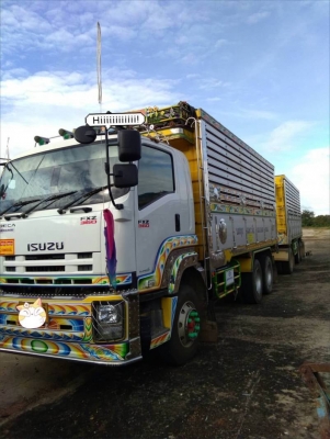 ขาย 2,650,000 ISUZU 360 ปี 56 วิ่ง 22x,xxx แม่ดั้ม -ลูกดั้ม 3 คาน เครื่อง 360 แรง หัวบาง ยางดี คัสชี