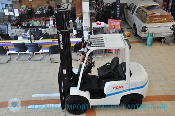 ขายรถโฟล์คลิฟท์มือสอง TCM รุ่น FD30C37-2U800740 นำเข้าจากประเทศญี่ปุ่น 100\% ไม่เคยใช้งานในประเทศไทย
