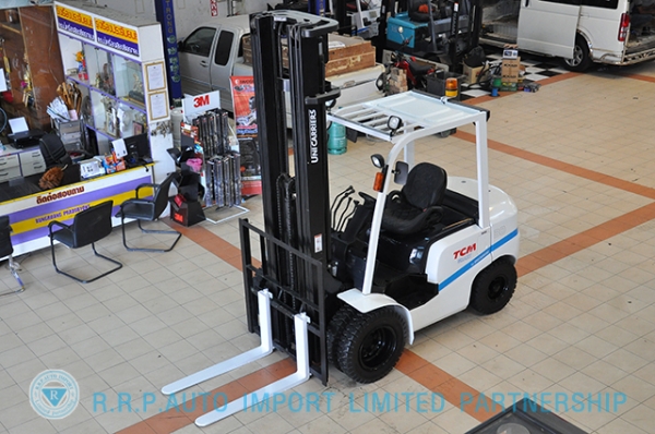ขายรถโฟล์คลิฟท์มือสอง TCM รุ่น FD30C37-2U800740 นำเข้าจากประเทศญี่ปุ่น 100\% ไม่เคยใช้งานในประเทศไทย