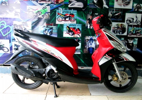 mio 115i cc.สีดำแดงขาว ตัวล้อแมกซ์ ระบบหัวฉีดอัจฉริยะ ประหยัดนํ้ามัน 19900