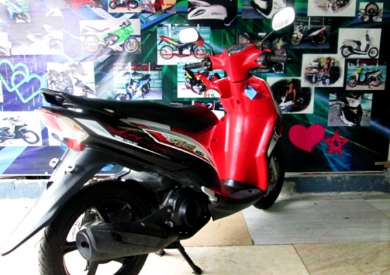mio 115i cc.สีดำแดงขาว ตัวล้อแมกซ์ ระบบหัวฉีดอัจฉริยะ ประหยัดนํ้ามัน 19900