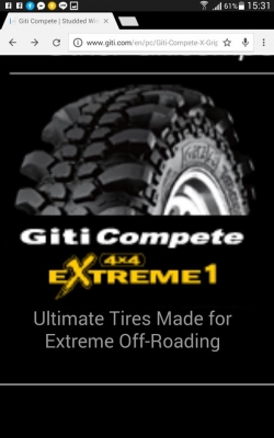 ... ขายยางตะขาบ GITI สายพันธุ์โหดลุย ราคาเบาๆ ขนาด 31/33/35......